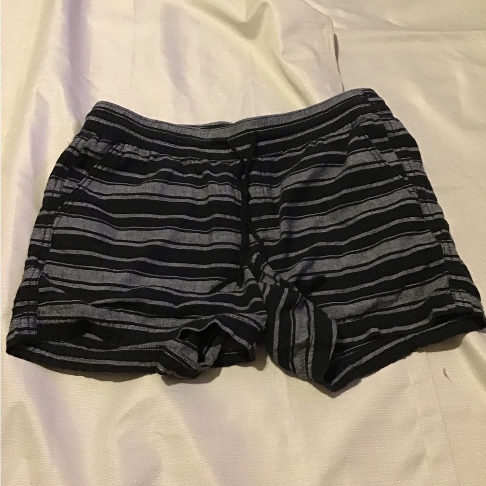 Sonoma Black and Gray Athletic Shorts with Striped Design